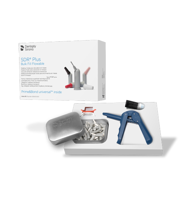 استارترکیت کامپوزیت بالک فیل فلو Dentsply SDR Plus + باندینگ Prime & Bond Universal