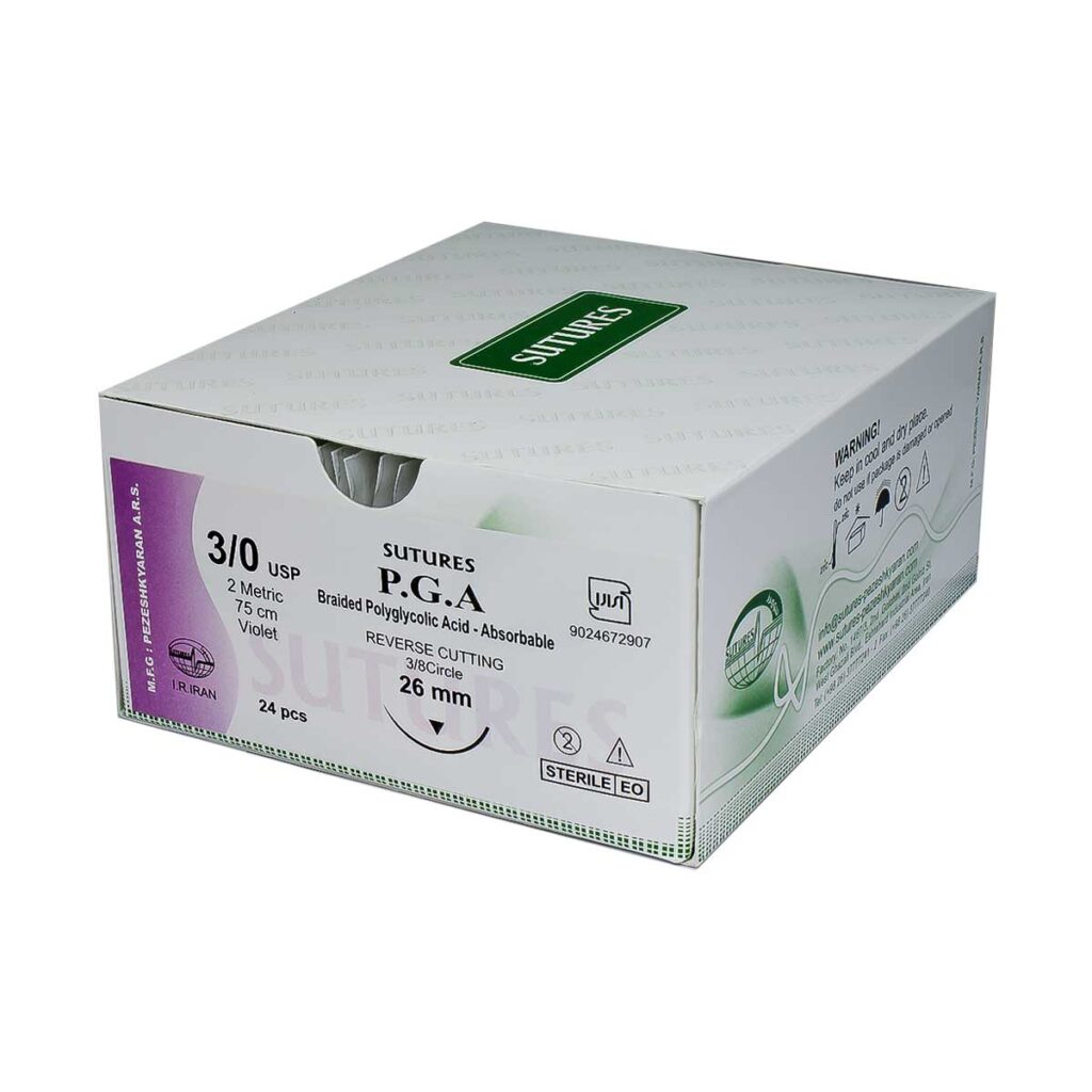 نخ بخیه ویکریلی (P.G.A) سوچرز 24 عددی